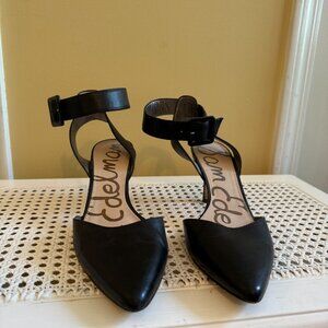 Sam Edelman Pointed Kitten Heel w/ Ankle Strap